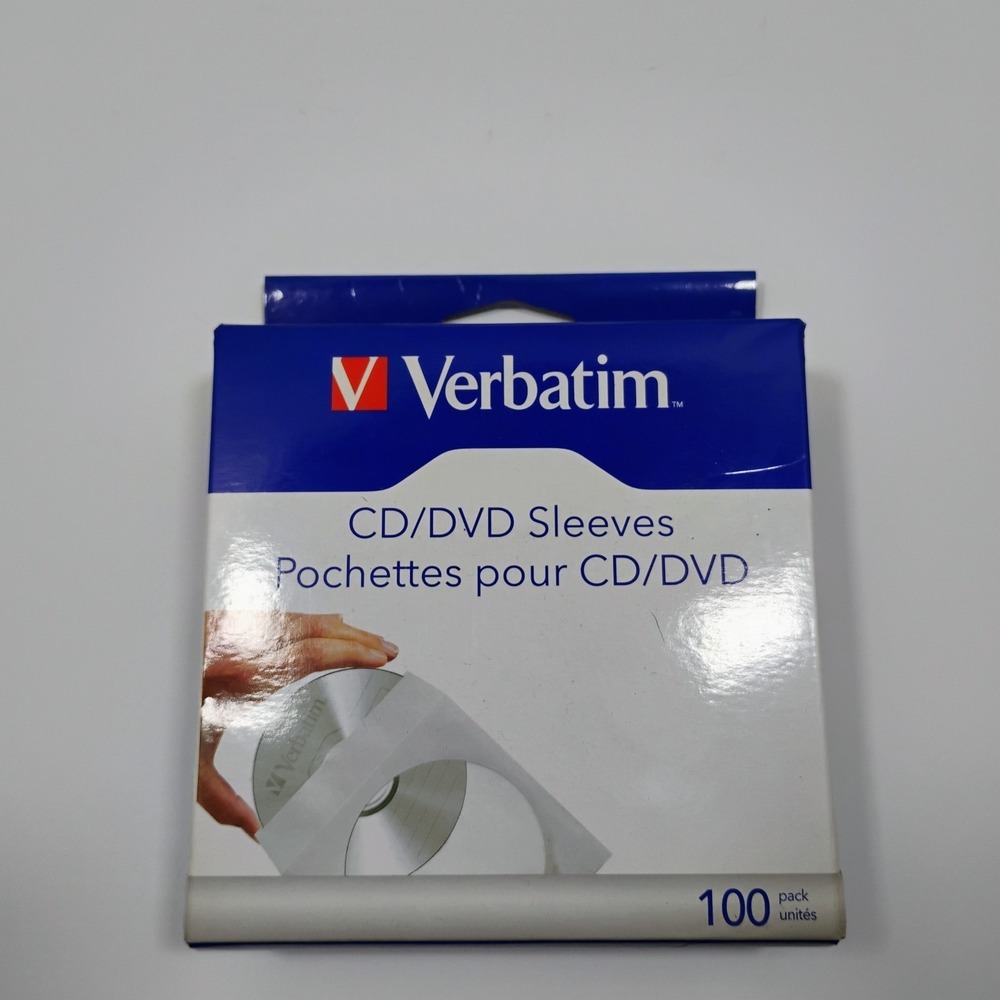 Verbatim CD/DVD Sleeves 100 Pack (49976)